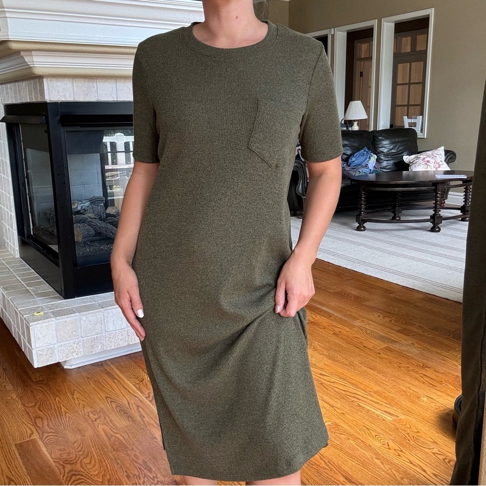 Madewell Olive Midi Dress